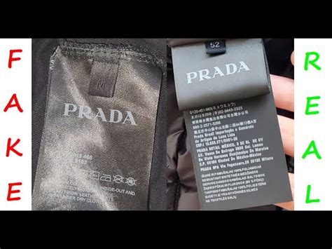 how to tell if a prada jacket is real|Prada clothes checker.